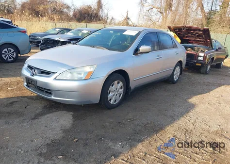 2003 Honda Accord 2.4 Lx из США, поврежденный, VIN 1HGCM563X3A064210